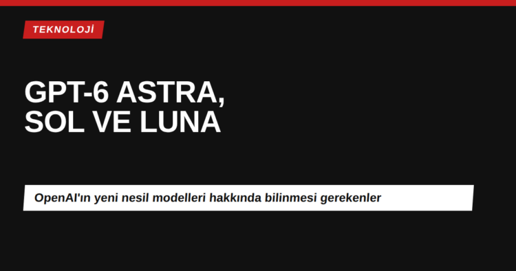 GPT-6 Astra, Sol ve Luna modellerini tanıtan kapak görseli