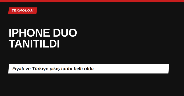 Apple iPhone Duo katlanabilir telefon tanıtım görseli